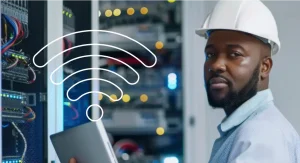 Onsite Intensive Wireless Networking Training program An RF engineer working in a server room